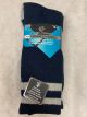 WEAR PROOF MENS CUSHIONED CREW SOCKS - 2 PACK-  SIZE 10-13 - GREY/NAVY 2 PK.