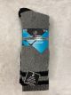 WEAR PROOF MENS CUSHIONED CREW SOCKS - 2 PACK - SIZE 10-13 - BLACK /GREY