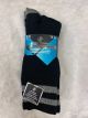 WEAR PROOF MENS CUSHIONED CREW SOCKS - 2 PACK - SIZE 10-13 - BLACK