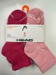 HEAD WOMENS QUARTER CREW SOCKS - ASST COLOR - 8 PK. - SZ-6-10