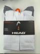 HEAD MENS CREW SOCKS WHT - 8 PK - SZ-7-12
