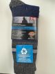 DICKIES MENS CUSHIONED CREW 4 SEASON SOCKS - SZ-6-12 - 2 PK BLUE