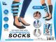 COMPRESSION SLEEVE - NO SHOW KNEE HIGH SOCKS - BLACK