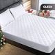 Utopia Bedding Quilted Fitted Mattress Pad, Queen Size, Elastic Fitted Mattress Topper -WHITE