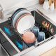 iSPECLE Expandable in Sink Dish Drying Rack - Adjustable Capacity -BLACK