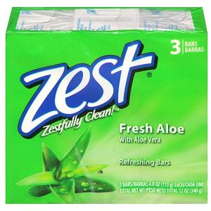 ZEST SOOTHING ALOE HYPER HYDRATING BARS - 3 PK. 340 G.