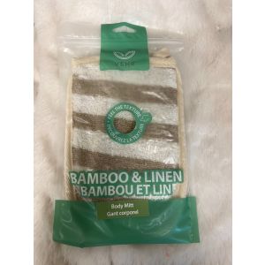 BAMBOO & LINEN BATH MITT