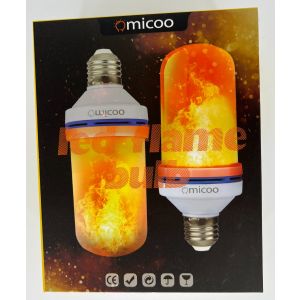 LED ORANGE FLAME BULBS - 5.2X2.5