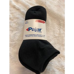 PAJAR CANADA LADIES HALF CUSHIONED LOW CUT SOCK 6 PK. - SIZE 9-11