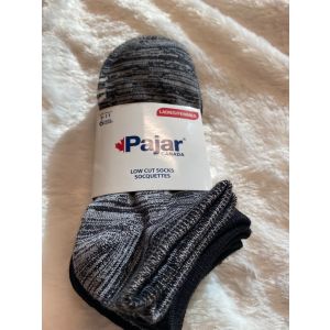 PAJAR CABADA LADIES LOW CUST SOCKS 6 PK - ASSORTED BLACK - SIZE 9-11