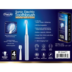 SONIC  ELECTRIC TOOTH BRUSH - BLUE 