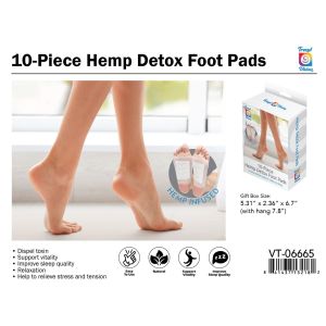 DETOX FOOT PADS - HEMP - 10 PK. 