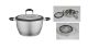 STOCKPOT WITH LID 6.2 QT. SATIN FINISH