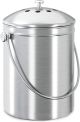 KICHLY Compost Bin, Stainless Steel Bin for Kitchen Countertop, 1.3 Gallon 