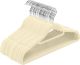 Utopia Home 50 Pack Premium Non Slip Tie Bar Velvet Hangers - IVORY