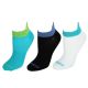 FRUIT OF THE LOOM BREATHABLE LOW CUT - LADIES 3 PK - SIZE 4-10 - (BLACK, WHITE, BLUE STRIPE)