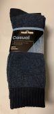 POLAR PAWS MENS CASUAL SOCKS 3 PK - ASSORTED