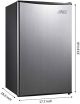 ARTIC KING 3.3 MINI FRIDGE-STAINLESS