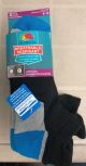 FRUIT OF THE LOOM MENS 3PK. SOCKS ANKLE - BLACK/MULTI 