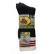 DICKIES WORK SOCKS FULL CUSHIONED FOOT 6 PK - BLACK