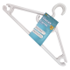 5 PK. PLASTIC HANGER WHITE