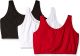 FRUIT OF THE LOOM LADIES SPORTS BRA 3 PK - ASSORTED COLOR - SIZE 38