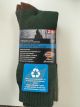 DICKIES MENS CUSHIONED CREW 4 SEASON SOCKS - SZ-6-12 - 2 PK GRN.