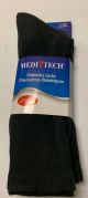 MEDITECH MENS DIABETIC SOCKS 2 PK. - BLACK