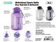 MOTIVATION WATER BOTTLE ASSORTED COLORS - 40 OZ.
