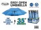 2 FOLDING BLUE UMBRELLA 