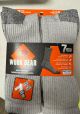 FRUIT OF THE LOOM SOCKS - MENS WORK GEAR 7 PK. - SIZE 6-12