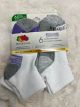 FRUIT OF THE LOOM GIRLS 6PK ANKLE SOCK SZ 4-10 WAS02