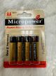 MICROPOWER 4CT BATTERIES AA