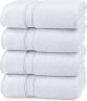 Utopia Towels 4 Pack Premium Bath Towels Set, (27 x 54 Inches) 100% Ring Spun Cotton 600GSM