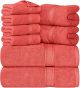 Utopia Towels 8-Piece Premium Towel Set, 2 Bath Towels, 2 Hand Towels, and 4 Wash Cloths