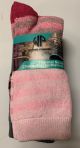 WEAR PROOF LADIES THERMAL SOCKS 3 PK. - PINK