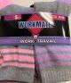 WORKMATE LADIES CREW WORK 5 PK - GRY/PINK