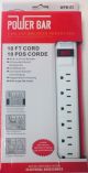 10 FT. 6 OUTLET POWER BAR CIRCUIT BREAKER PROTECTED
