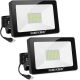 MEIKEE LED Flood Light with Plug, 150W 6000LM Outdoor Flood Light - 2 PACK