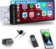 Single Din Car Stereo with Wireless Apple Carplay;Android Auto,6.86 Inch Touch Screen
