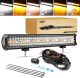 Auxbeam 20 inch 420W Strobe LED Light Bar, Amber White 6 Modes 