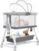 Youluzhen Baby Bassinet, 3 in 1  Bedside Sleeper Bedside Bassinet for Baby with Wheels 